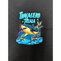 Motyvas kilpinio trikotažo su skaitmenine spauda TRALALERO TRALALA