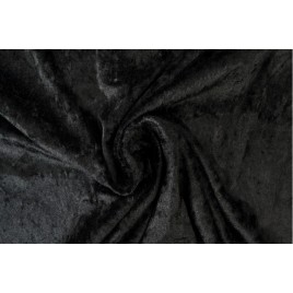 Aksomas glamžytas BLACK